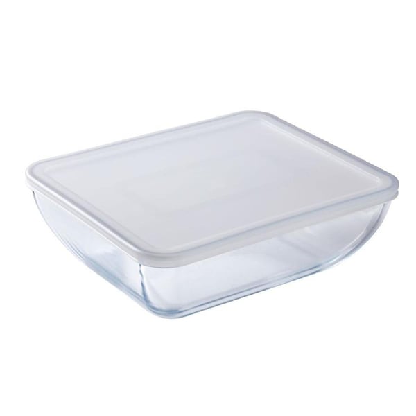 O Cuisine Rectangular 2.25L/25cm Glass Storage Dish Food Container Organiser CLR