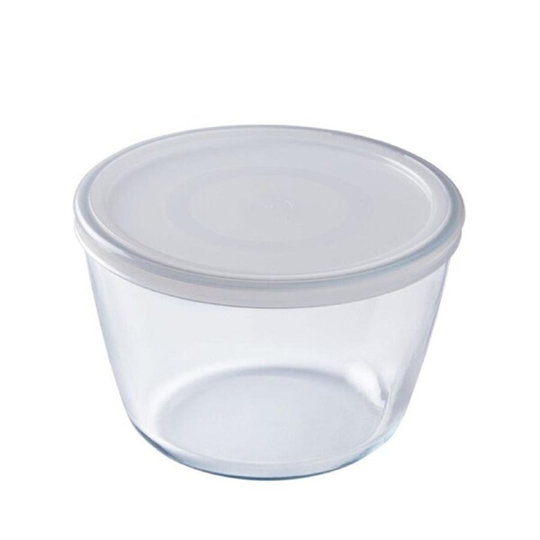 O Cuisine Round 1.6L/16cm Glass Storage Dish Food Container Organiser Clear