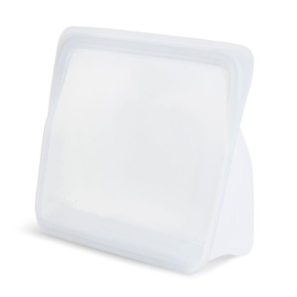 Stasher 1.66L Silicone Stand Up Mid Food/Leftovers Saver Storage Bag Pouch Clear