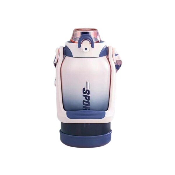 Pinkah PJ-3671 1.5L 316 S/S Sport Vaccum Bottle With Straw - Blue