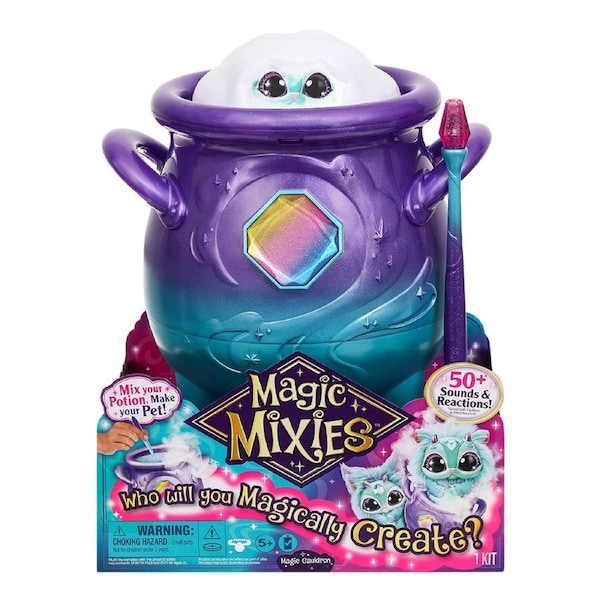 Magic Mixies Magic Cauldron Purple Potion Mixing Furry Pet Toy Playset 5y+