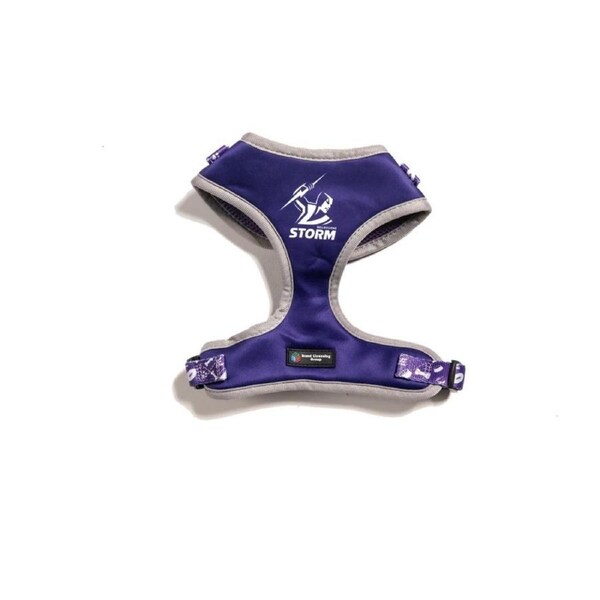 NRL Melbourne Storm Small Dog Harness 35cm to 44cm Neck