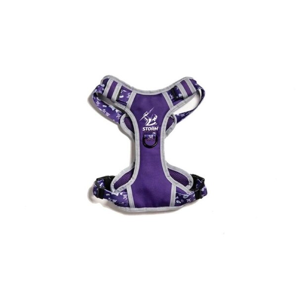 NRL Melbourne Storm Large Dog Harness 40cm to 60cm Neck