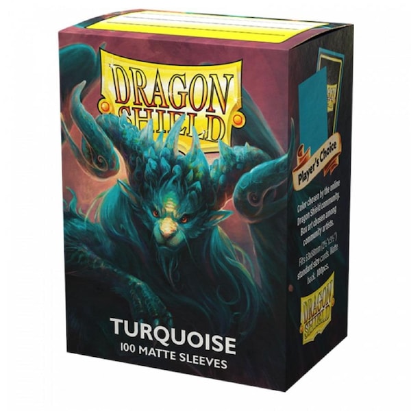Sleeves - Dragon Shield - Box 100 - Turquoise Atebeck MATTE