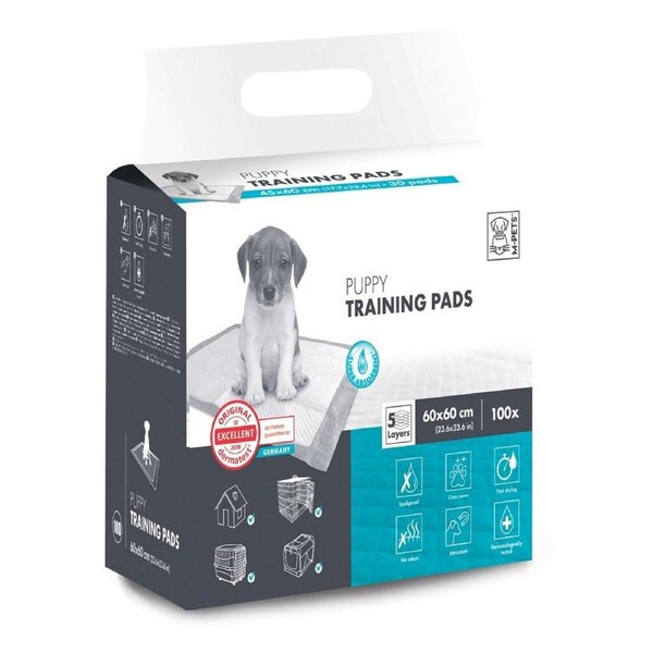 100pc M-Pets 60cm Puppy/Senior Dog Pet Carbon Training Pad Fast Drying Pee Mat
