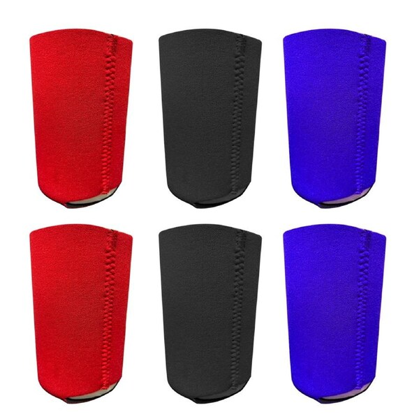 6PK Stubby Holder Outdoor Camping Lightweight Portable Drink Cooler Assorted