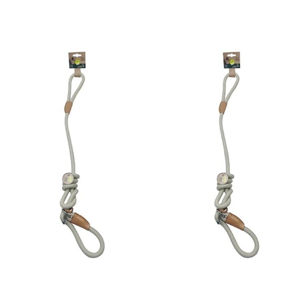 2x M-Pets 170cm Eco Dog/Puppy Pet Leash Walking Outdoor Training Lead Med White