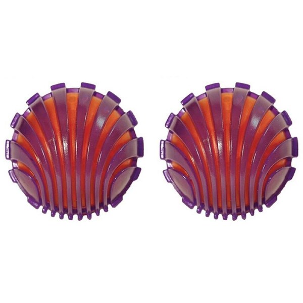 2x Rosewood Jolly Doggy Giggle Ball Dog Dental Chew Bite Play Training Fun Toy