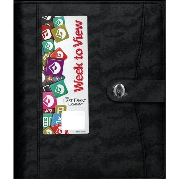 2026 Diary Nicholls A5 Midi Week to View Clip Black Last Diary Company A57CBK