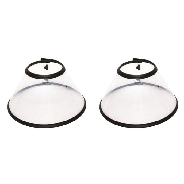 2x M-Pets Bastion Protective Dog/Puppy Pet Collar Recover/Wound Healing Cone Sml