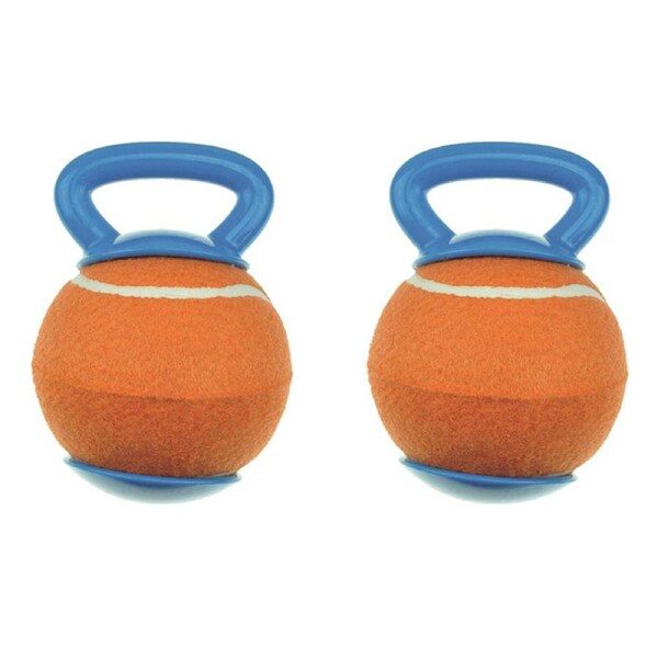 2x M-Pets 23cm Baggy Ball Dog/Puppy Pet Interactive Teaser Exercise Teething Toy