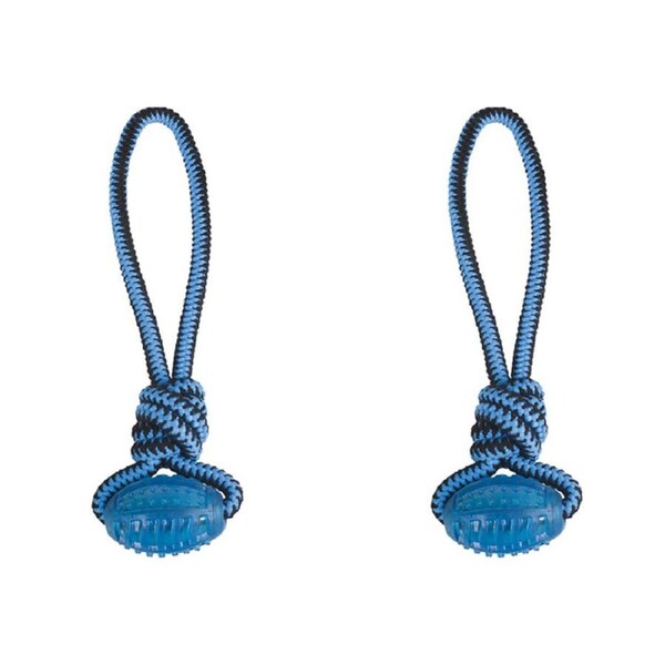 2x M-Pets Twist Launcher Dog/Puppy Pet Interactive Exercise Fun Teaser Toy Rope