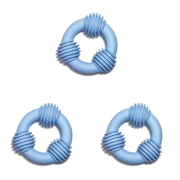 3x Rosewood Cyber Puppy Rubber Teetherbone Large Pet Dog Chew Bite Toy Assorted