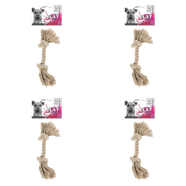 4x M-Pets 26cm Rope Dog/Puppy Interactive Pet Fetch/Exercise Chew Teething Toy