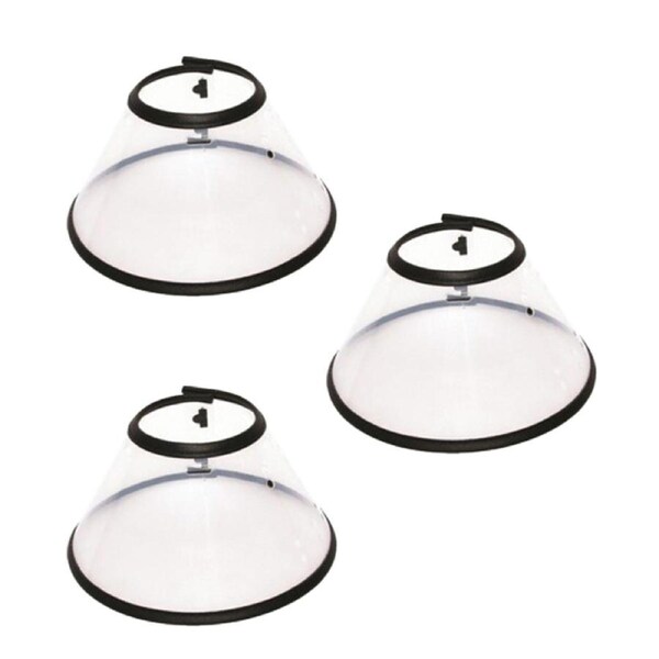 3x M-Pets Bastion Protective Dog/Puppy Pet Collar Recovery/Wound Healing Cone XS