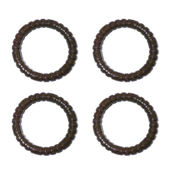 4x Rosewood Chocolate Nylon Bone Pet Dog Dental Chew Bite Training Play Toy BRWN