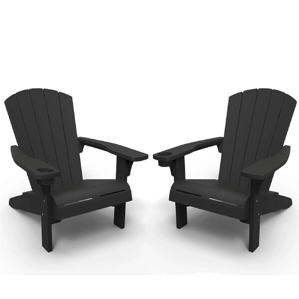 Keter Alpine Adirondack Chair 2PK - Graphite
