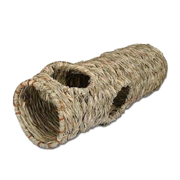 Rosewood 50cm Woven Hamster Mice/Gerbils Pet Play Tunnel Chew Toy Medium Natural