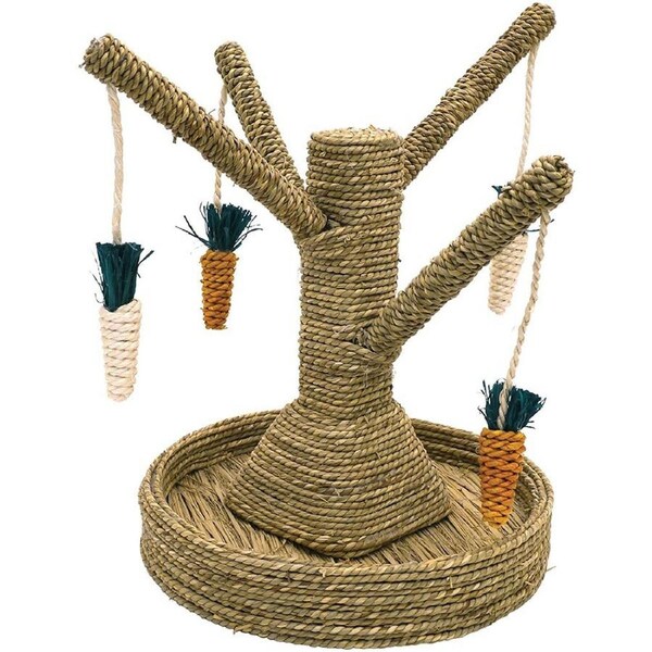 Rosewood 40cm Sea Grass Bunny Fun Tree Play/Chew/Scratch Rabbit Pet Toy Natural