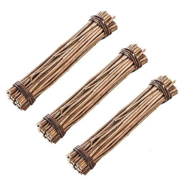 3x Nature Island Willow Bundle Rabbit/Guinea Pig Small Pet Chew/Play Toy Natural
