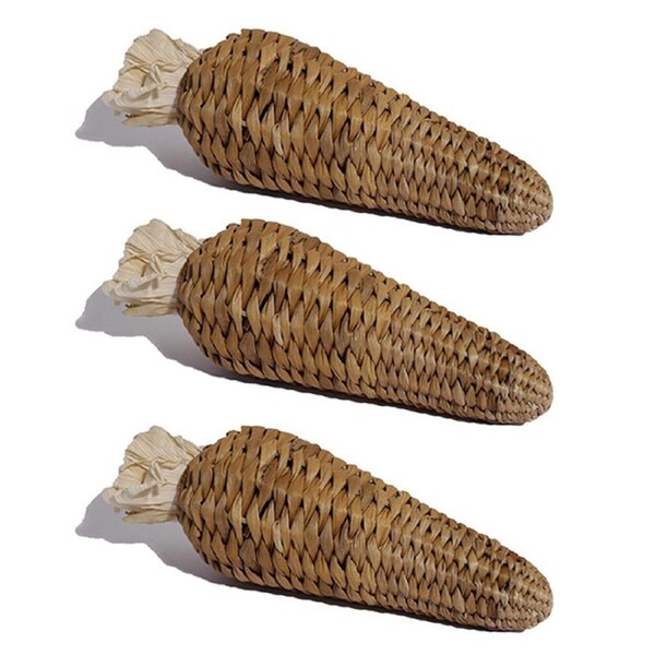 3x Rosewood Banana Leaf Chew/Gnaw Carrot Stuffer Hmasters/Gerbils Pet Toy NTRL