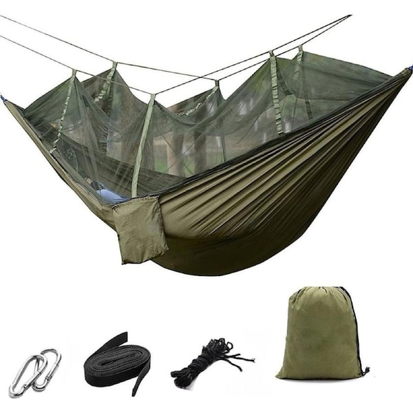 Double Person Outdoor Travel Camping Tent Hanging Hammock With Mosquito Net NEW