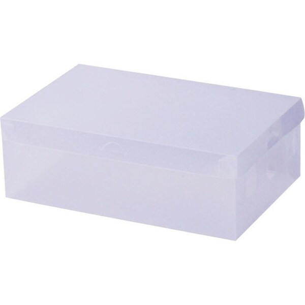 Set of 40 Clear Shoe Box Transparent Foldable Shoe Storage Stackable Case