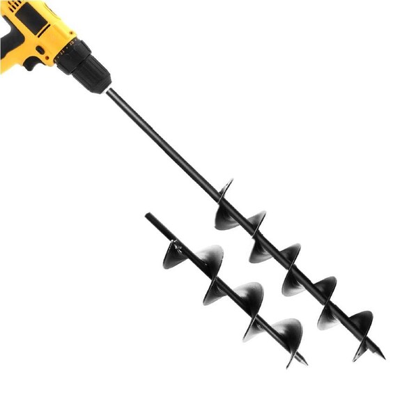 Power Garden Spiral Auger Hole Digger Earth Drill Bit - 600mm