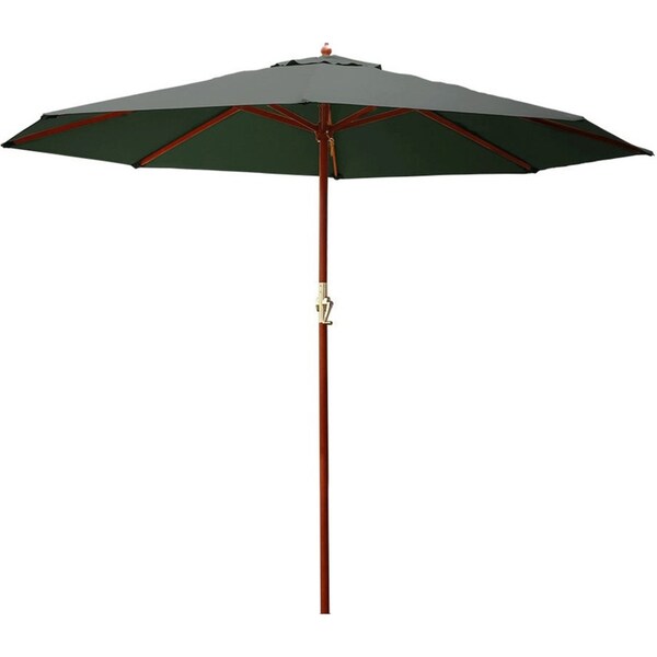 Beach Outdoor Umbrella Pole 8 Ribs Charcoal - 3M
