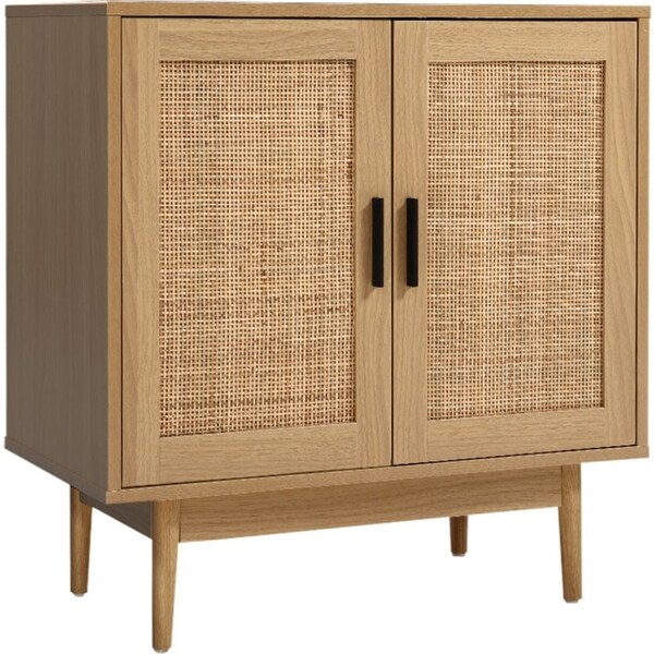Rattan Buffet Sideboard Cabinet Storage Hallway Table Kitchen Cupboard