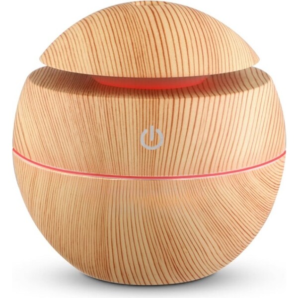 Aromatherapy Diffuser Aroma Essential Oils Air Humidifier LED Light 130ml