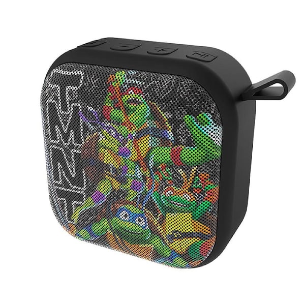 Compact TMNT 3W TWS Bluetooth Speaker - USB/MicroSD Playback & Long Battery