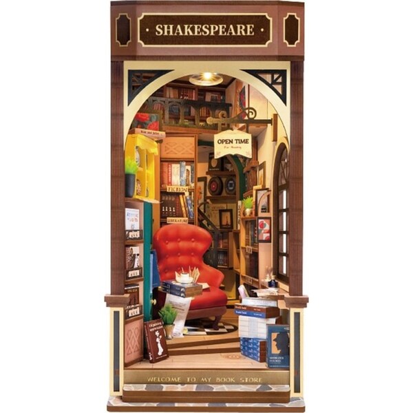 Rolife Bookstore 194 Pics French Famous Landmark Shakespeare and Company Touch light Gift TGB07