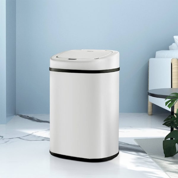 Devanti 82L Motion Sensor Bin Rubbish Automatic White