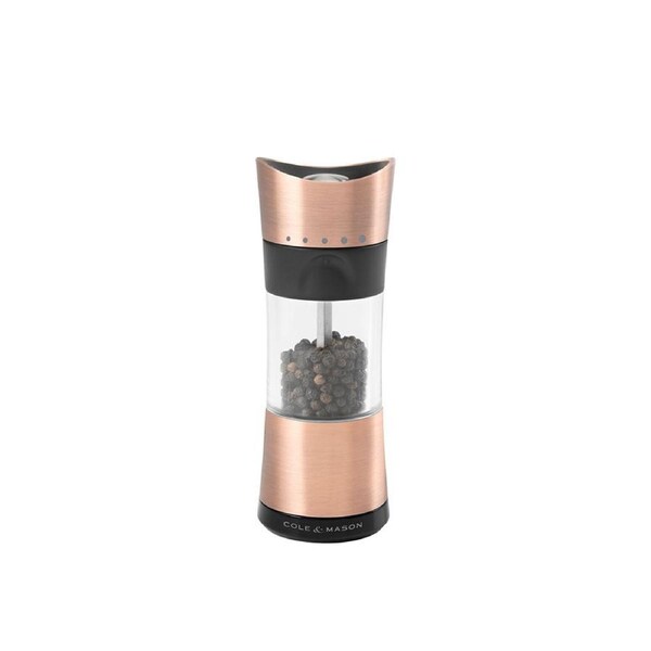 Cole & Mason Inverta Horsham Stainless Steel Pepper Mill Spice Grinder Copper