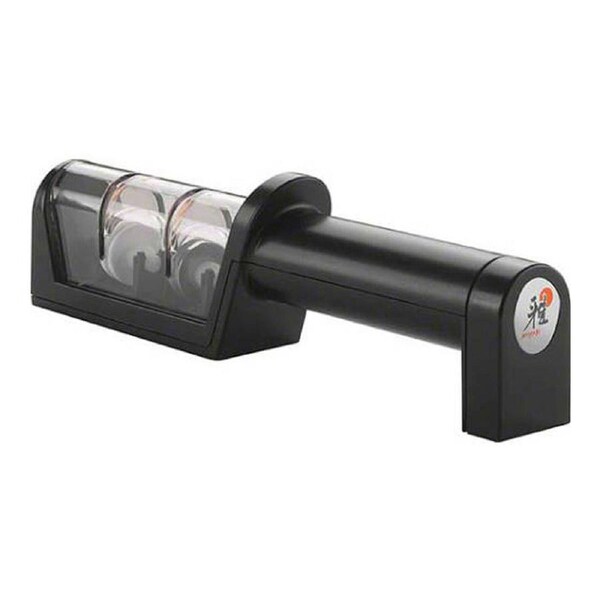 Miyabi Pull-Through Ceramic/Diamond Kitchen Knife/Knives Blade Sharpener Black