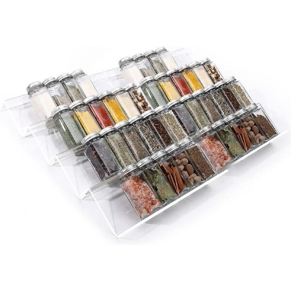 4 Tier Drawer Spices Organizer , Jars Not Included