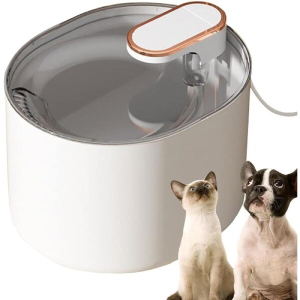 Ultra Quiet Pet Water Fountain Cats LED Light Water Shortage Alert