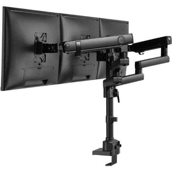 Triple Monitor Arm Desk Mount 17"-27" Full Motion Height Adjust