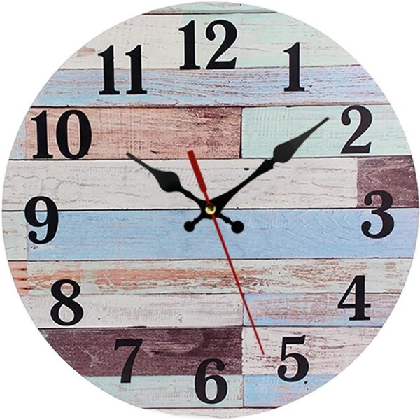 Wall Clock, Quartz Battery Round