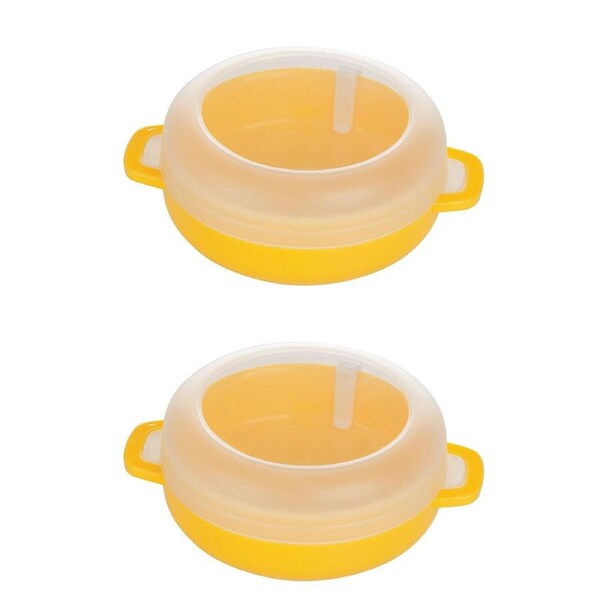 2x Progressive Prep Solutions Microwave Breakfast Egg Sandwich Cooker Poach YLLW