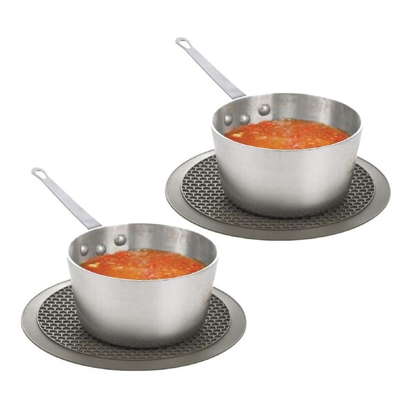 2x Progressive Prep Solutions 30cm Silicone Microwave Multi Mat/Trivet Holder