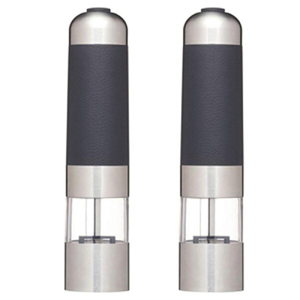 2x Mastercraft Electric Mill Home/Kitchen Salt & Pepper Grinder Spice Muller