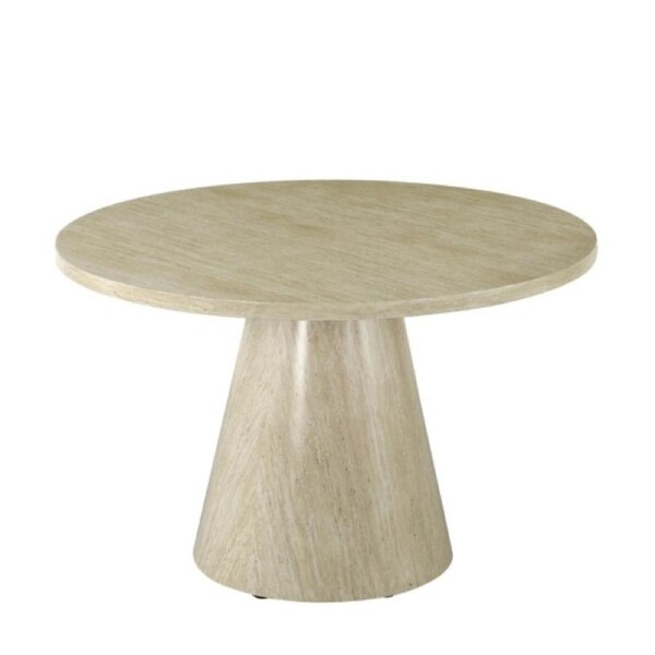Raimon Furniture Fiore Round Wooden Kitchen Dining Table French Fawn 120cm - Natural