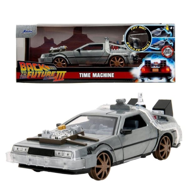 Back To The Future 3 Delorean 1:24 Scale Diecast Vehicle With Sound