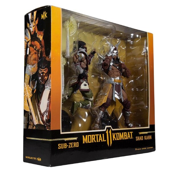 McFarlane Toys Mortal Kombat Sub-Zero VS Shao Kahn 7 inch Figure 2 Pack