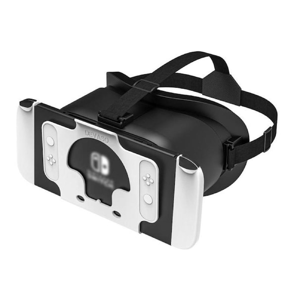 Nevenka 3D VR Glasses with Adjustable HD Lenses for Switch OLED Model-BlackWhite