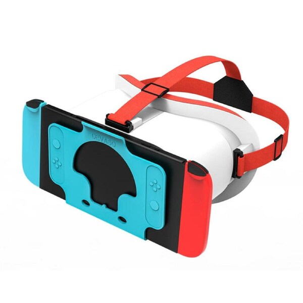 Nevenka 3D VR Glasses with Adjustable HD Lenses for Switch OLED Model-WhiteBlue