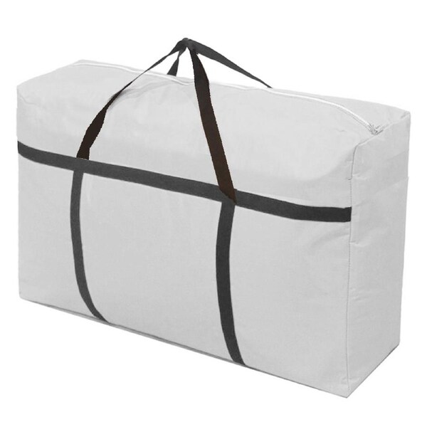 riin 1x Large Home Storage Bag Waterproof Clothes Quilt Organizer for Moving House Luggage Xmas Christmas Tree Model#180 Grey