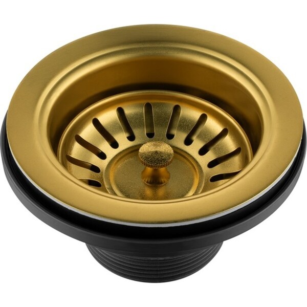ACA Gold Kitchen Bar Sink Waste Plug Strainer Drainer Stopper 114 / 90mm Watermark